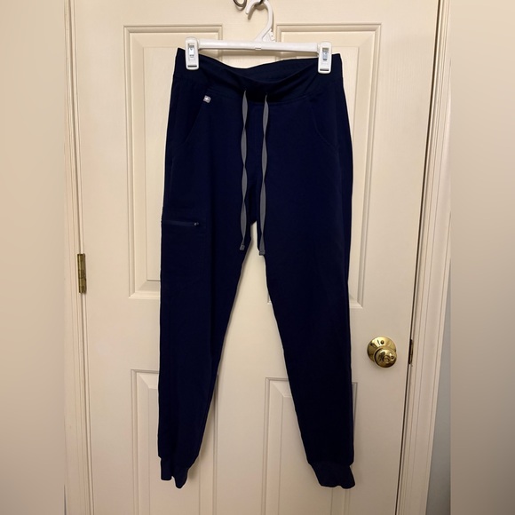 Figs Navy Blue Zamora Scrub Pants - Picture 1 of 4